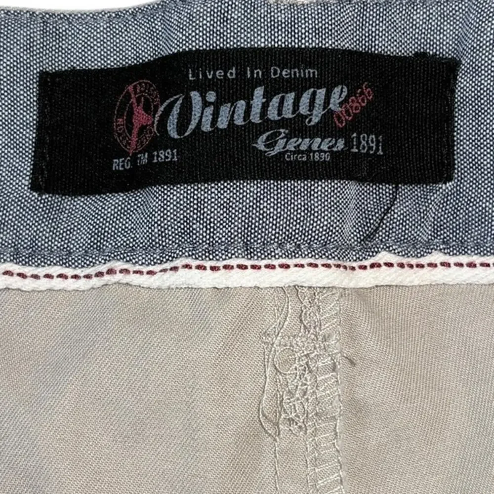 Vintage Genes 1891 Khaki Men's Jeans 100% Cotton Sz 32x30. RN#‎ 120382